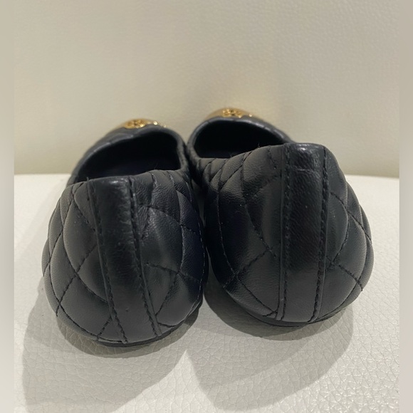 TORY BURCH Kaitlin Quilted Leather Ballet Flats Size 7.5 - Picture 2 of 9